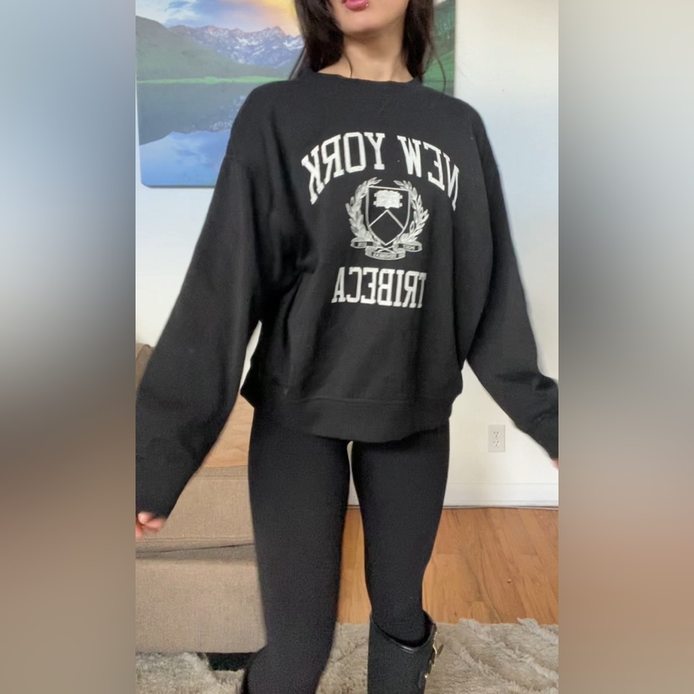 Oversized graphic sweater NWOT